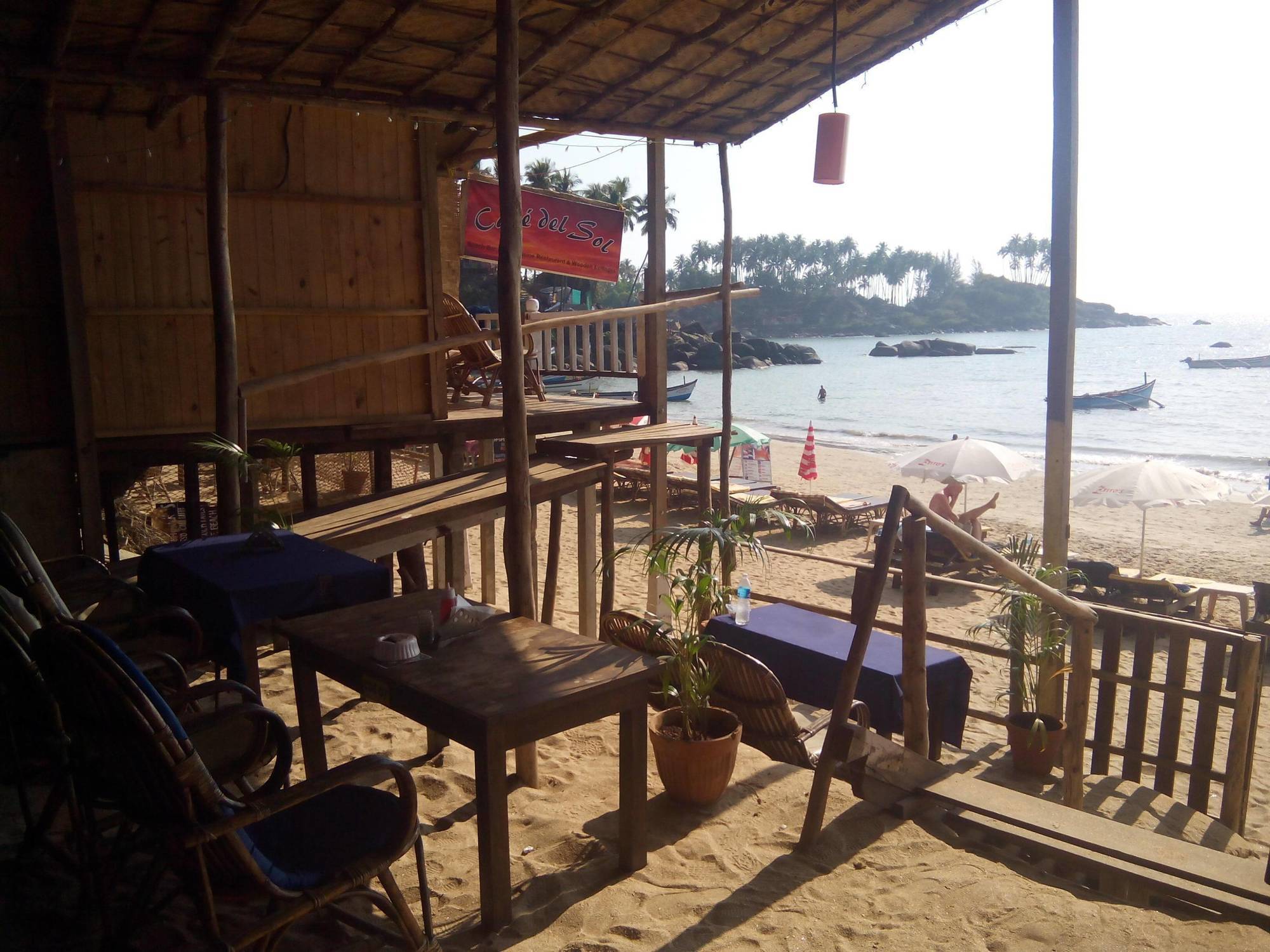 Cafe Del Mar Beach Bungalows Hotel Palolem Buitenkant foto